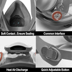 RANKSING Reusable Respirator Full Gas Mask Full 6800 with Filters for Dust, Asbestos, Chemicals while Painting, Spraying