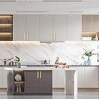 Asidrama 10 Pack 3.75 Inch(96mm) Brushed Gold Kitchen Cabinet Handles, Cabinet Pulls Kitchen Cabinet Hardware for Cupboard Drawer Pulls