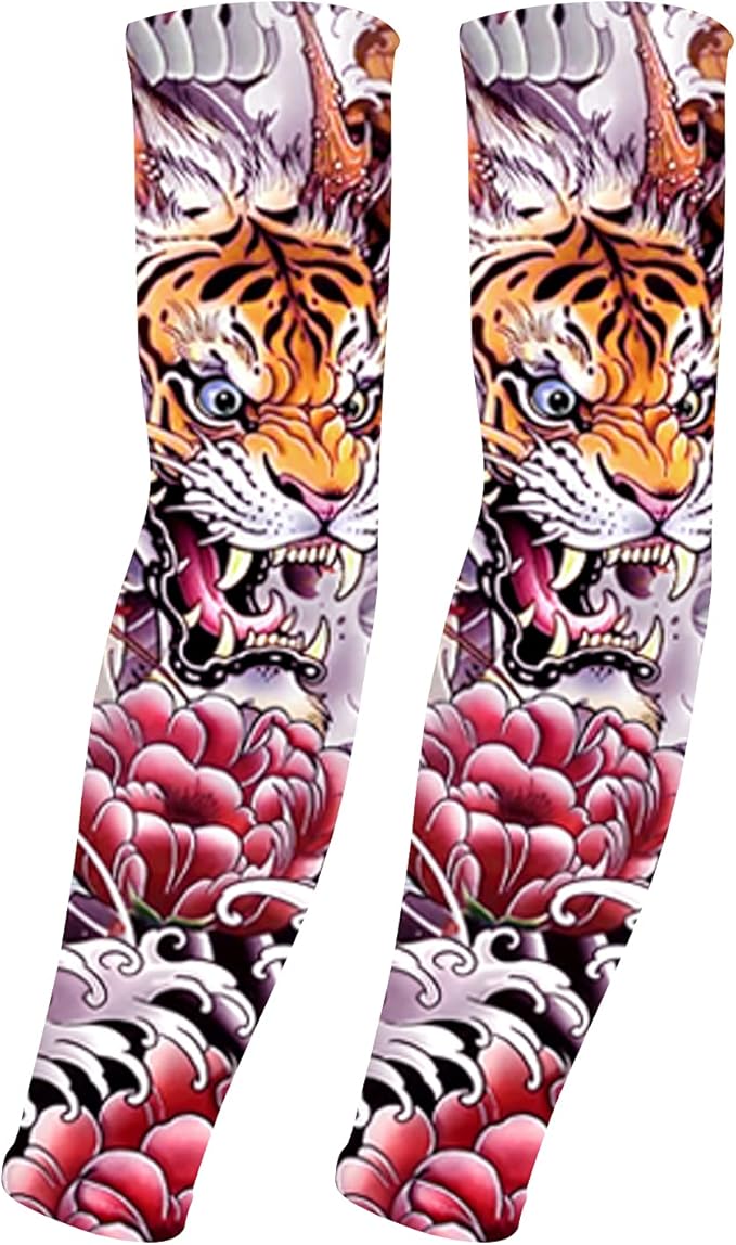 UV Sun Protection Arm Sleeves for Men & Women-UPF 50+ Sports Compression Cooling Sleeve-Unique TATTOO SLEEVE gift