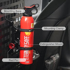 MOLLE Panel Fire Extinguisher Mount Kit-Quick Release Car Fire Extinguisher Mount Bracket for 1-2in Tactical Rigid MOLLE Panel Holes.Fire Extinguisher Holder Fits MOLLE Panels Accessories for Vehicle