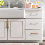 10 Pack Antique Brass Cabinet Pulls 5 Inch Kitchen Cabinet Handles Vintage Drawer Pulls Kitchen Handles for Cabinets Retro Dresser Pulls Drawer Handle