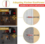 2pcs Garage Wall Shelving - 3.5*2FT Extra Large Heavy Duty Floating Shelves with 30 Hooks, Load Capacity 1102 Lbs, Hanging Garage Storage Rack, Tool Hanger Organizer Utility Rack, For Home, Workshop