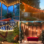 Abeja 10 Pack Replacement Bulbs for Outdoor String Lights, ST40 Clear Edison Light Bulbs,7 Watt- E17 Screw Base for Replacement Bulbs for Outdoor String Lights, Warm White