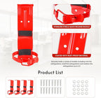 4Pack 2.5LB Fire Extinguisher Mount,fire Extinguisher Bracket for Vehicle,Car, Boat, Truck,Home,fire Extinguisher Holder Wall Mount,fire Extinguisher Hanger (Red)