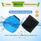 8 Pack VRC5 Cloth Bags for Vacmaster 4 to 16 Gallon Wet/Dry Vacuums + 2 Pack VFF51 Foam Filters, VRC51 Shop Vac Replacement Dust Filter Bags Kit