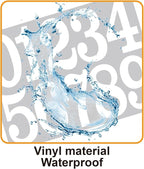 100 PCS Mailbox Numbers for Outside, Vinyl Numbers Stickers Mailbox Number Decals, Self-Adhesive Waterproof Numbers for Mailbox Window Door Trucks Address Number (White, 3 inch)