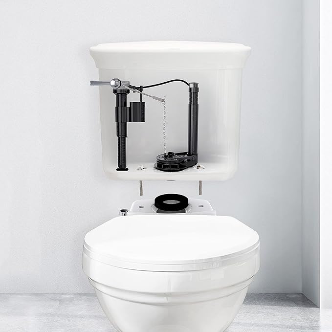 R&T 3-Inch Toilet Flapper Valve Adjustable Flush Volume Toilet Repair Kit for 2-piece Toilet A21026