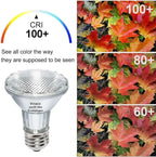 Vinaco 9PCS Eco Halogen Light Bulb, 39W PAR20 Warm White, Dimmable, 480 Lumens, 3000K, 120V, E26 Medium Base, 40° Flood Beam Angle, Track Lights, Indoor