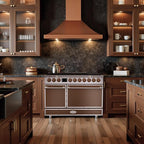 Akicon 48" Freestanding Gas Cooktop Oven Combo, Features 8 Sealed Burners, 6.7 Cu.ft Rapid Convection Oven, Convertible Fuel (NG/LP), Durable Cast Iron Grating (CFSCFSB3)