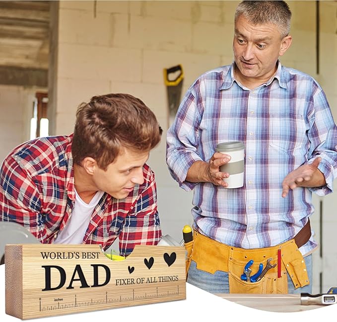 Dad Birthday Gifts from Daughter Son Wife Ideal Christmas Tool Gifts for Dad Father Daddy Step Bonus New Dads Spirit Level Bottle Opener Present for Birthday