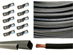 2 Gauge 2 AWG 100 Feet Black Welding Battery Pure Copper Flexible Cable + 10pcs of 3/8" Tinned Copper Cable Lug Terminal Connectors + 3 Feet Black Heat Shrink Tubing