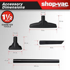 Shop-Vac 5761311 12-Gallon Wet/Dry Shop Vacuum, 6 Peak HP, 1.5 Inch Diameter x 7 Foot Hose, 20 Foot Cord, Ideal for Home, Garage, and Workshop Cleaning