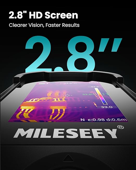 MiLESEEY TR20 Thermal Imaging Camera, 320 x 240 Resolution, 50Hz Refresh Rate, NETD ≤40mk, Portable Handheld Infrared Thermal Imaging Camera with Auto Hot/Cold Spot Tracking