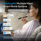 ULTRALOQ Bolt Fingerprint Smart Lock with Handle Set, Works with Apple Home, Keyless Entry Front Door Lock Set, Built-in WiFi Deadbolt with Door Sensor, App Remote Control, Auto Unlock, BHMA Certified