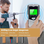 Stud Finder Wall Scanner, Upgraded 5 in 1 Electronic Metal Wood AC Wire Detector with Smart Sensor, LCD Display &Audible Alarm,Stud Beam Finders for the Center and Edge of Stud Metal Joist Pipe