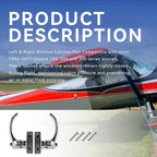 Left & Right Window Latches Pair Compatible with 1954-1977 Cessna100,200,300 Series Aircraft