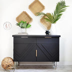 Dixie Belle Paint Company Chalk Finish Furniture Paint - Caviar (1 Gallon - 128oz) - Matte Black Chic Chalk Mineral DIY Furniture Paint