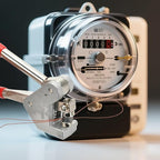 100PCS 10x6mm Round Lead Seals Security Meter Seals with Copper Wires (100m)