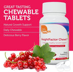 Zahler HeightFactor Chewable Tablets - Natural Kids Height Growth Supplement for Children Age 4+ Doctor Formulated Height Increase Maximizer to Grow Taller - Natural Growth Support Formula, 60 Count