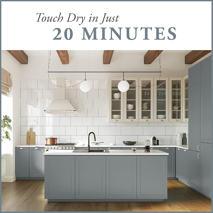 AMY HOWARD AT HOME Chalk-Based One Step Paint for Furniture, Cabinetry, Decor, Finish, and More | No Stripping, Sanding, or Priming | Medium Base | 32 Ounce | Park Avenue