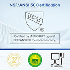 ICEPURE 20 Micron 10" x 4.5" Whole House Sediment Pleated Water Filter Replacement for GE FXHSC, Culligan R50-BBSA, Pentek R50-BB, DuPont WFHDC3001, W50PEHD, GXWH40L, GXWH35F for Well Water, 2PACK