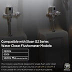 EBV-129-A-C Electronic Control Module and Sensor Assembly for Sloan G2 Optima and ECOS Flushometers, 1.28 GPF and 1.6 GPF, 3325450, AXF770