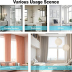 32Inch Adhesive Curtain Track, Self-Adhesive Ceiling Mount Wall Mount Track