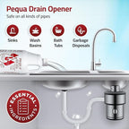PEQUA INDUSTRIES 64 oz Pequa Heavy Duty Drain Opener - Powerful, Non-Acid, Fast-Acting Formula, Safe for All Pipes, Industrial strength Drain Cleaner for Sinks, Tubs, Septic Tanks (Pack of 2)