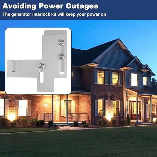 Generator Interlock Kit for Murray or Siemens 150-200 Amp Panels,7/8 to 1 1/4 Inch Breaker Spacing, Safe & Easy Home Generator Connection (SIE-P2)