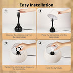 Touch Table Lamp for Bedroom Set of 2, 3-Way Dimmable Bedside Lamp for Nightstand, 17” Farmhouse Metal Desk Lamp with Linen Shade for Living Room, Kids Reading, Dorm, Home Office Decor, Bulb Included