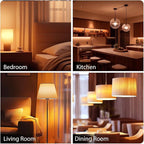 dalattin A19 LED Light Bulbs 60 Watts Equivalent Bulbs,800 LM,Non-Dimmable,Efficient 9W Energy Saving Lights for Living Room,Office,80+ CRI,120V,UL Listed (Soft White 2700k, 10 Counts)