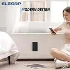 ELEGRP Glossy Black Decorator Electrical Wall Outlet Receptacle, 20A 125V Standard Outlets, 2 Pole 3 Wire, Non-Tamper Resistant, NEMA 5-20R, Self-Grounding, Wall Plate Included, UL Listed, 20 Pack