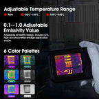 Thermal Imaging Camera, BTMETER Infrared Imager PF210 Detect Temperature -4°F~1022°F with 5 MP Visual Camera, 256 x 192 IR Resolution 25Hz, 3.5" Touch Screen, WiFi Hotspot Transmission