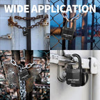 40mm Padlock with Key,Weatherproof Laminated Steel Locks with Keys,Heavy Duty Keyed Alike Padlocks for Outdoor Use,12 Pack