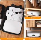 Portable Clothes Dryer - Upgrade Foldable Mini Clothes Dryer Machine with Dual-Layer Design, Remote Control, Large Capacity Travel Electric Dryer for Apartments, RV, Shoes, Underwear