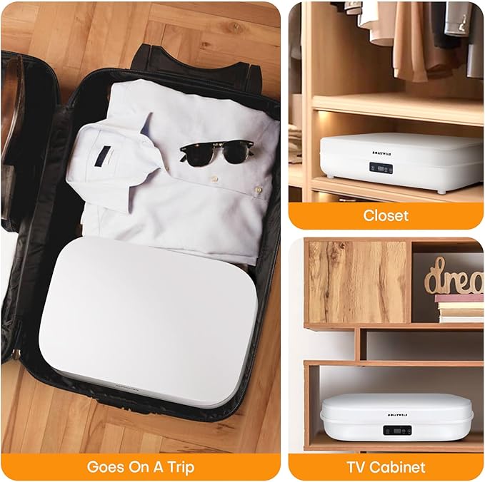 Portable Clothes Dryer - Upgrade Foldable Mini Clothes Dryer Machine with Dual-Layer Design, Remote Control, Large Capacity Travel Electric Dryer for Apartments, RV, Shoes, Underwear