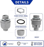 (3/4" Conduit Coupling 20 Pack) Yariwiz 3/4 Plastic Liquid Tight Conduit Coupling