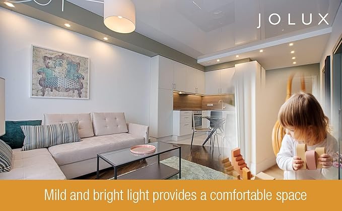 Jolux led Stick Lights, 60 watt Equivalent, 800 Lumen,5000K Daylight, e26 led Bulb,Non-Dimmable, Enclosed Fixture Rated, 12Count (Pack of 1)…