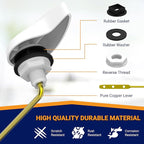 Toilet Handle Replacement (White Finish, Front Mount)