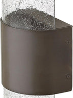 Hinkley Horizon Collection Contemporary Modern One Light 12W Integrated LED Large Outdoor Wall Mount, Buckeye Bronze