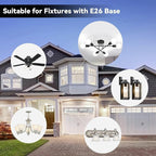 TJOY 6 Pack A19 LED Light Bulbs 60 Watt Equivalent, Daylight White 5000k, Efficient 9W, E26 Standard Base, Non Dimmable Energy Saving Bright White Light Bulb for Home, 800LM, 80 CRI, 120V, UL Listed