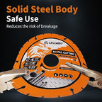 Cut Off Wheels 4 1/2 Inch with 7/8" Arbor, Angle Grinder Cutting Disc, Diamond Cutting Wheel with 5000+ Cuts on INOX, Rebar, Angle Iron and Steel