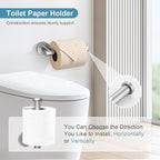 TQKAG Brushed Nickel Bathroom Hardware Accessories Set - 10-Piece Premium SUS304 Stainless Steel Towel Bar Holder Set with 23.6 Inch Round Towel Racks for Wall Mounted Bathroom