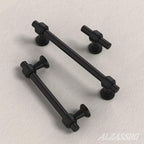 Alzassbg 10 Pack Matt Black Cabinet Pulls, 7-1/2 Inch(192mm) Hole Centers Cabinet Handles Kitchen Hardware Straight Bar for Cabinets and Drawer AL3505MB