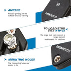 GLOSO Circuit Breaker Car Truck RV Automotive Marine Boat 51 Series T1 Auto Reset Mini Panel Mount #10-32 Threaded Stud w/Nylock 32Vdc (50A)