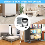 New Upgrade Furniture Sliders, Multi-Surface 3-in-1 Furniture Movers Sliders, Round Moving Pads with 8PCS 4.3" Carpet Sliders+4PCS Hard Floor Socks+1 Lifter, Protect Floor and Easily Move Furniture
