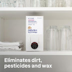 ATTITUDE Fruit & Vegetable Wash Refill, Food-Safe Produce Wash, Removes Dirt & Residue, Vegan & Plant-Based Ingredients, Unscented, 67.6 Fl Oz