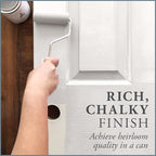 AMY HOWARD AT HOME Chalk-Based One Step Paint for Furniture, Cabinetry, Decor, Finish, and More | No Stripping, Sanding, or Priming | Ultra-Light Base | 32 Ounce | Italian Silver