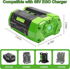 56V 5.0Ah Battery Compatible for 56V EGO Battery BA2800T BA2800 BA4200 BA1400 Compatible with EGO 56-Volt CS1604 CS1804 Power Cordless Tools(Not Made in EGO