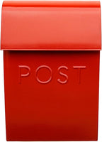 NACH Mailboxes for Outside Wall Mount, 15 x 10 x 4 inches, Red Wall Mounted Mailbox and Newspaper Holder, Waterproof Mailbox for Door - The Milano Mailbox